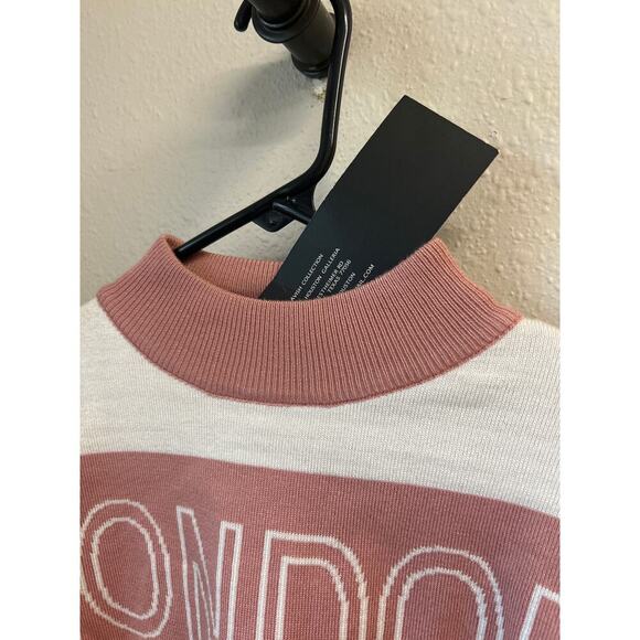 NWT Landon Crop Top Lavish Balboa Women’s Sweater Size Large long sleeve crew - Picture 7 of 11